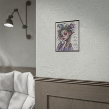 Load image into Gallery viewer, Rolled Poster — Melancholic Girl Illustration with Quote: “People Will Disappoint You”
