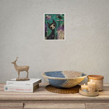 Load image into Gallery viewer, Make Beauty Out of the Noise Rolled Poster — Gothic Whimsical Cat Wall Art
