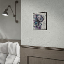 Load image into Gallery viewer, Elephant Floral Wall Poster — "You Are Allowed to Grow Slowly" Inspirational Rolled Art Print
