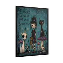 Load image into Gallery viewer, Mushrooms, Monsters &amp; Midnight Thoughts — Creepy Cute Art Print
