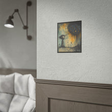 Load image into Gallery viewer, Surreal Night Whispers Poster — Moody Art Print with Eye Cloud
