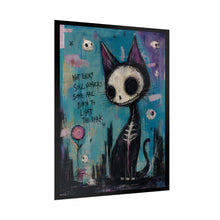 Load image into Gallery viewer, Not Every Soul Wanders Some Are Born to Light the Dark Rolled Poster — Gothic Whimsical Cat Fantasy Wall Art
