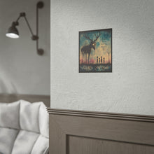 Load image into Gallery viewer, Rolled Poster — Moody Surreal Deer Art Print with Quote “People Only See What They Want to See”
