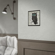 Load image into Gallery viewer, Owl Poster — “Even in the Darkest Night, Hope’s Flight” Inspirational Rolled Art Print
