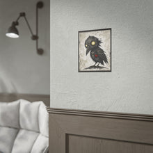 Load image into Gallery viewer, Rolled Poster — Gothic Crow Art Print with Heart (Dark Cute Wall Decor)
