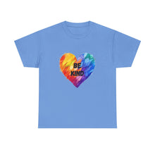 Load image into Gallery viewer, Be Kind Rainbow Heart T-Shirt - ALL Sizes - S - 5XL
