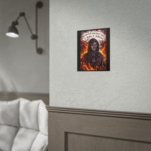 Load image into Gallery viewer, Rolled Poster — "No Matter How Many Times I Burn, I Survive" Grim Reaper Flame Art

