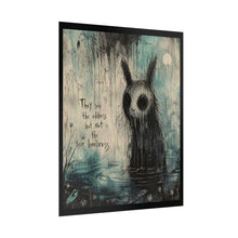 Load image into Gallery viewer, Rolled Poster — Moody Gothic Creature Art Print: "They See the Oddness but Not the Loneliness"
