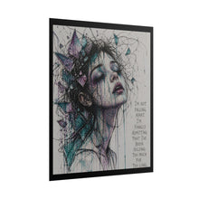 Load image into Gallery viewer, Rolled Poster — Moody Girl Portrait with Quote: “I’m Not Falling Apart…”
