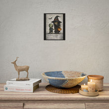 Load image into Gallery viewer, Halloween Poster — Cute Creepy Witch &amp; Zombie Art with “In darkness, we find each other.”
