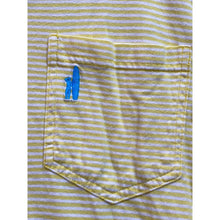 Load image into Gallery viewer, Johnnie-O Shirt Mens Extra Large West Coast Prep Yellow Striped Polo Golf
