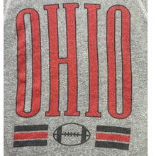 Load image into Gallery viewer, Ohio Sweater Mens Medium Spell Out Football Athleisure Pull Over Crew Neck
