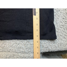 Load image into Gallery viewer, Womens Black Knit Tunic Sweater Relaxed Fit Drop Shoulder Side Slit Top L
