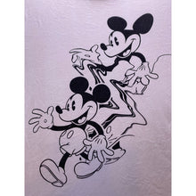 Load image into Gallery viewer, Mickey Mouse Shirt Mens Medium Large Spell Out Sleeve Hit Disney Cartoon
