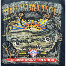 Load image into Gallery viewer, Three Twisted Sisters Shirt Mens 4XL Texas Motorcycle Grunge Spell Out Biker

