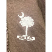 Load image into Gallery viewer, Myrtle Beach Hoodie Mens Large Full Zip AOP Palm Tree Moon Travel Coastal
