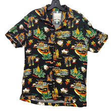 Load image into Gallery viewer, Denim &amp; Flower Ricky Singh Shirt Mens Small Hawaiian AOP Coastal Beachy Travel
