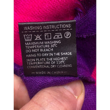 Load image into Gallery viewer, L TOMEN Shawl Womens Ombre Cape Fringe Pink Purple Viscose Blend NWT
