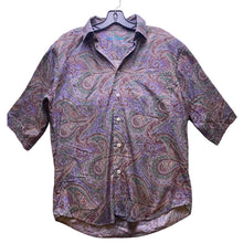 Load image into Gallery viewer, Alan Flusser Shirt Mens Small Paisley Button Down AOP Preppy Academia Costal
