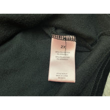 Load image into Gallery viewer, Juicy Couture Shirt Womens 2XL Pull Over Black Velvet Bling spell Out Lifestyle
