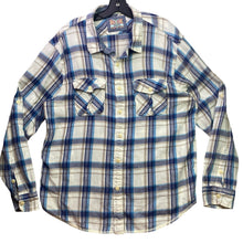 Load image into Gallery viewer, True Grit Shirt Mens Large Flannel Plaid Preppy Academia Career Country Chore
