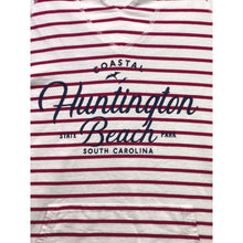 Load image into Gallery viewer, Huntington Beach Shirt Womens Medium Hooded Beachy Coastal Everyday Streetwear
