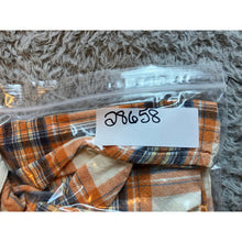 Load image into Gallery viewer, Bit &amp; Bridle Shirt Mens Small Orange Plaid Button Up Y2K Skater Grunge Western
