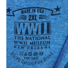 Load image into Gallery viewer, WWII National Museum Shirt Mens 2XL Naval Patriotic Souvenir New Orleans
