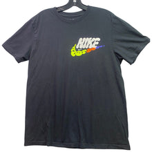 Load image into Gallery viewer, Nike Shirt Mens Medium Black Spell Out Script Athletic Athleisure Everyday
