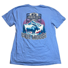 Load image into Gallery viewer, Blue Moose Shirt Mens Medium AOP Spell Out Advertising Streetwear Everyday
