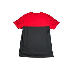 Load image into Gallery viewer, GUESS Los Angeles Mens Large Red Black Colorblock Metallic Silver Logo T-Shirt
