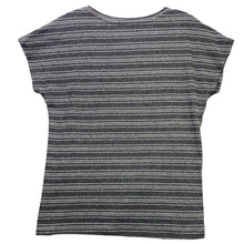 Load image into Gallery viewer, 89th &amp; Madison Shirt Womens Small Striped Nautical Button Detail Coastal
