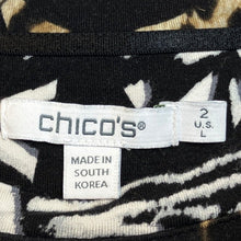 Load image into Gallery viewer, Chico's Shirt Womens Large Mature Animal Leopard Office Career Professional
