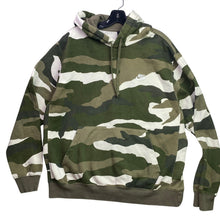 Load image into Gallery viewer, Nike Mens Camo Pullover Hoodie Green White Camouflage Club Fleece Large 32493
