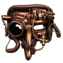 Load image into Gallery viewer, Steampunk Mask Copper Gear Goggles Cosplay Halloween Costume  KBW M39269
