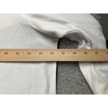 Load image into Gallery viewer, Womens White Black Colorblock V-Neck Long Sleeve Cotton Blend Relaxed Top
