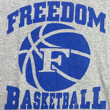 Load image into Gallery viewer, Freedom Basketball Mens Large Gray Athleisure Spell Out Work Out Athletic
