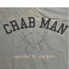 Load image into Gallery viewer, Crab Man Shirt Mens Large Spell Out AOP Graphic Everyday Streetwear Grunge
