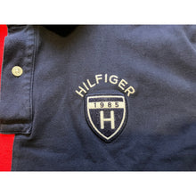 Load image into Gallery viewer, Tommy Hilfiger Shirt Mens 2XL Polo Rugby Color Block Spell Out Academia Preppy
