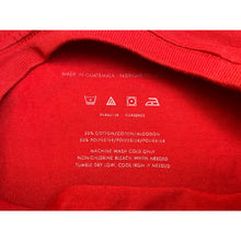 Load image into Gallery viewer, GUESS Los Angeles Mens Large Red Black Colorblock Metallic Silver Logo T-Shirt
