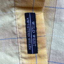Load image into Gallery viewer, Wild West Shirt Mens Large Western Embroidered Country Snap Front Chore Plaid
