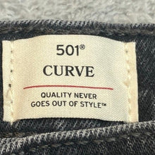 Load image into Gallery viewer, Levis 501 C Jeans Womens 30" Button Fly Curve Black Streetwear Preppy Everyday
