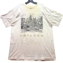 Load image into Gallery viewer, Vtg 1992 Chicago Shirt Mens Extra Large AOP Spellout Grunge Single Stitch
