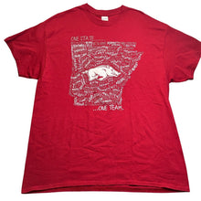 Load image into Gallery viewer, Arkansas Razorbacks Shirt Mens Extra Large Spell Out Athleisure AOP Athletic
