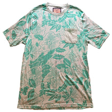 Load image into Gallery viewer, Hudson &amp; Barrow Shirt Mens Large Floral Hawaiian AOP Pocket Short Sleeve Green
