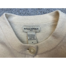 Load image into Gallery viewer, Banana Republic Womens Ivory Lambswool Angora Blend Cardigan Sweater Medium M
