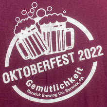 Load image into Gallery viewer, Oktoberfest Shirt Mens Medium Berwick Brewing Festival Beer Streetwear Promo
