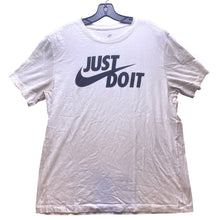 Load image into Gallery viewer, Nike Shirt Mens Large Just Do It Spell Out Large Center Swoosh Athleisure
