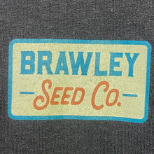 Load image into Gallery viewer, Brawley Seed Shirt Men's Medium Spell Out Advertising Everday Streetwear
