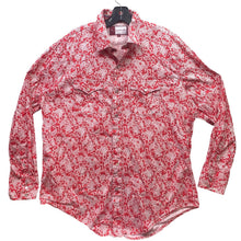 Load image into Gallery viewer, Reata Western Wear Shirt Men Paisley AOP Pearl Snaps Contract Cuff Rodeo Country
